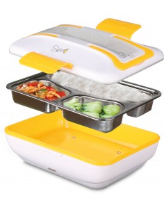 Boîte Chauffante Hermétique Gamelle Lunch Box Électrique 12V 220V Qualité  Alimentaire pour Repas Chaud en Acier INOX