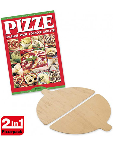 Set 2 Palette per pizza in legno per...