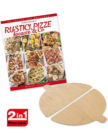 Set of 2 wooden pizza peels for pizza...