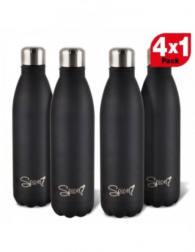 Set 4 Thermal Flasks in Stainless Steel 500 ml Spice SPP048-SET4X500 -