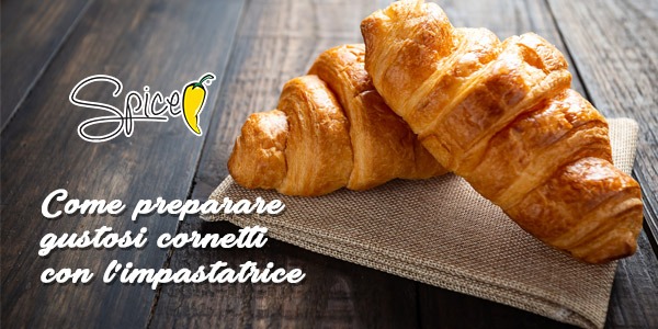 Prepare tasty croissants with the mixer